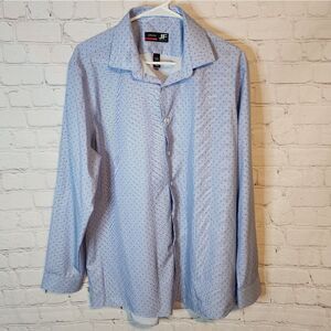 Men's JF J Ferrar "Slim-Stretch" longsleeve button-down shirt, size Large